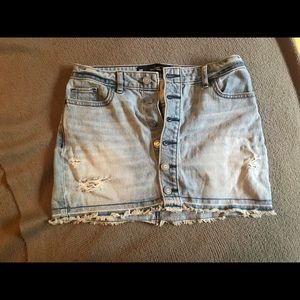 Mini jean skirt